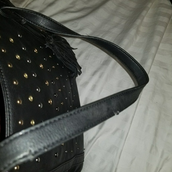 Black Studded Tote - Picture 3 of 3